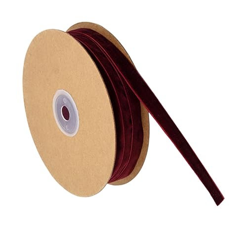 OSALADI 1Rolle Breites Flockband Weinrot Dekoratives Geschenkverpackungsband für DIY Bastelprojekte Hochzeitsfeiern und Heimwerkerbedarf Weiches Plüschband OSALADI 1Rolle Breites Flockband Weinrot Dekoratives Geschenkverpackungsband für DIY Bastelprojekte Hochzeitsfeiern und Heimwerkerbedarf Weiches Plüschband von OSALADI
