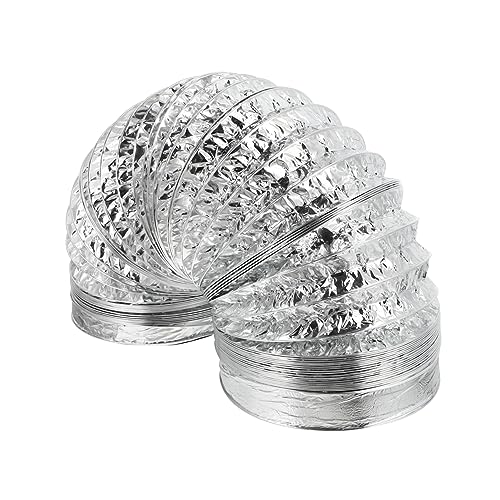 OSALADI 1Stk Dunstabzugshaube Auspuffrohr Rückschlagdämpfer Expander Vakuum Bausatz kitchen accessories mutfak aksesuarları Entlüftungsschlauch kreativer Luftschlauch Aluminiumfolie Silver von OSALADI