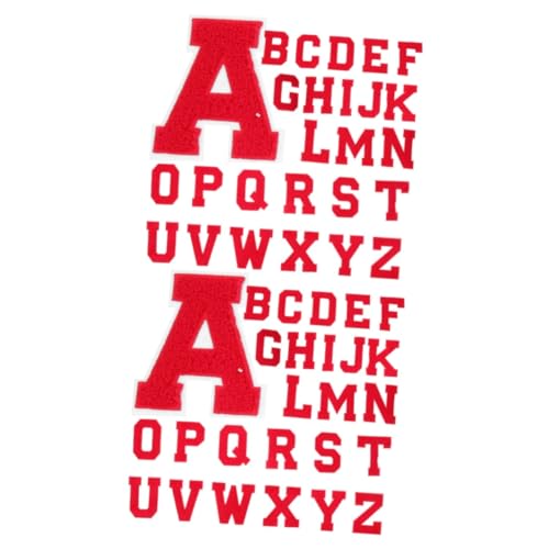 OSALADI 2 Sätze Buchstaben Stickerei Logo Patches Buchstaben Kleidung Patch Jacke Dekorativ Sortiert Chenille Buchstaben Hut Kleidung Für Dekoration Hat Mantel 26 Stück * 2 OSALADI 2 Sätze Buchstaben Stickerei Logo Patches Buchstaben Kleidung Patch Jacke Dekorativ Sortiert Chenille Buchstaben Hut Kleidung Für Dekoration Hat Mantel 26 Stück * 2 von OSALADI