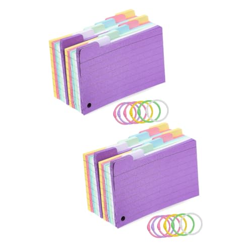 OSALADI 2 Sätze Spule Notizblock Gefüttert Studieren Von Linierten Notizkarten Karteikarten Am Ring Regel Karteikarten Mit Ringen Karteikarten Lernen Papier Zufällige Farbe 300 Blatt*2 OSALADI 2 Sätze Spule Notizblock Gefüttert Studieren Von Linierten Notizkarten Karteikarten Am Ring Regel Karteikarten Mit Ringen Karteikarten Lernen Papier Zufällige Farbe 300 Blatt*2 von OSALADI