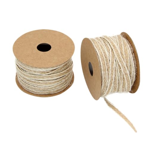 OSALADI 2 Stück Jute Spitze 10m Retro Dekoration Für Hochzeiten Partys Basteln Und Geschenkverpackungen Natürlicher Vielseitiger Dekorationsstoff Für Kreative Projekte von OSALADI