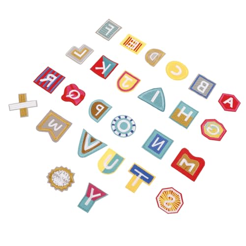 OSALADI 26 Stück Teiliges Bügelbuchstaben DIY Patches für Kleidung Taschen und Mehr Hautfreundlich Langlebig und Sicher zum Dekorieren und Reparieren von Textilien OSALADI 26 Stück Teiliges Bügelbuchstaben DIY Patches für Kleidung Taschen und Mehr Hautfreundlich Langlebig und Sicher zum Dekorieren und Reparieren von Textilien von OSALADI