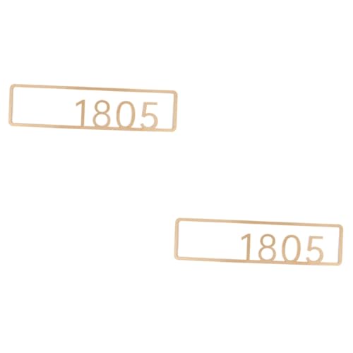 OSALADI 2St Hauszeichen Hängendes Hausnummernschild Wohnungstürnummer Bürotürschild Dekoratives Schild Garagentürschild Nummernaufkleber Mailbox-Nummernzeichen Adressnummern für Acryl von OSALADI