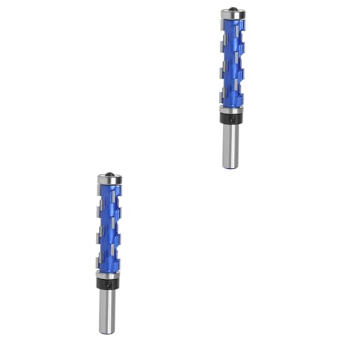 OSALADI 2St Schneidkante Doppellager Fräser Präzisionsfräser Holzbearbeitung Fräser Kantenanleimmaschine Kabelschneider Zange Fräser bündig trimmen Doppelgelagerter Bündigfräser Hartmetall von OSALADI