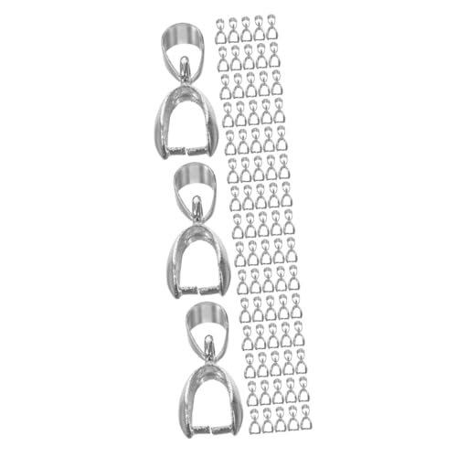 OSALADI 3 Sätze Jade -anhängerklemme Schlüssel Reiz Für Hängend Schmuck Anhänger Der Kaution Verschluss Perle Fassverbinder Halsketten-anhänger- Silber Legierung 50 Stück * 3 OSALADI 3 Sätze Jade -anhängerklemme Schlüssel Reiz Für Hängend Schmuck Anhänger Der Kaution Verschluss Perle Fassverbinder Halsketten-anhänger- Silber Legierung 50 Stück * 3 von OSALADI