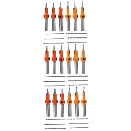 OSALADI 3 Sätze Senkbohrer Versenken Grat Akku-bohrmaschine Elektrische Bohrmaschine Schrittbohrer Schleifer Sterben Werkzeug Loch Protokoll Hochgeschwindigkeitsstahl Orange 12 Stück * 3 von OSALADI