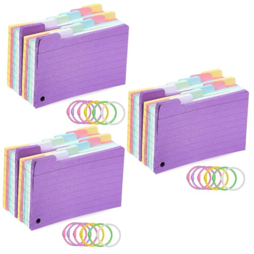 OSALADI 3 Sätze Spule Notizblock Gelochte Karteikarte Linierte Notizkarten Regel Studieren Von Linierten Notizkarten Karteikarten-hinweis Speicherkarten Papier Zufällige Farbe 300 Blatt*3 OSALADI 3 Sätze Spule Notizblock Gelochte Karteikarte Linierte Notizkarten Regel Studieren Von Linierten Notizkarten Karteikarten-hinweis Speicherkarten Papier Zufällige Farbe 300 Blatt*3 von OSALADI