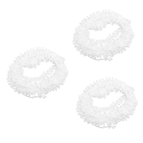 OSALADI 3 Stück Pompom-Spitze Zubehör Stickerei Material für Fell Poms Pompons Zierverzierung Fransen nähen DIY Nähhandwerk Ballfransenbesätze Kleidungsband Polyester Weiß OSALADI 3 Stück Pompom-Spitze Zubehör Stickerei Material für Fell Poms Pompons Zierverzierung Fransen nähen DIY Nähhandwerk Ballfransenbesätze Kleidungsband Polyester Weiß von OSALADI
