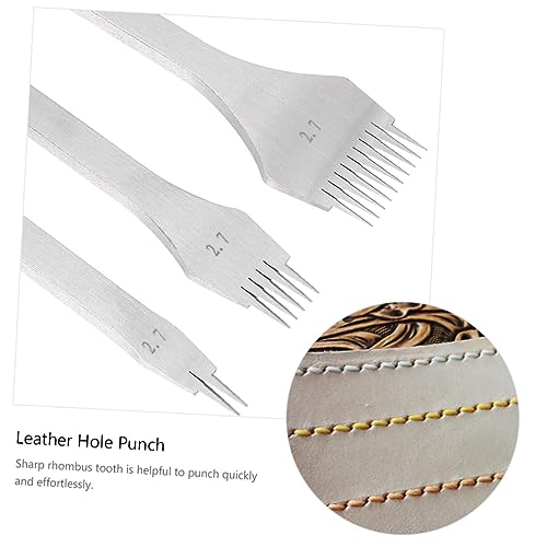 OSALADI 3 Stück Teiliges Lederstanzer Handgefertigte Lochstanzer für Leder Präzisionswerkzeug Fädeln für Diy Lederhandwerk OSALADI 3 Stück Teiliges Lederstanzer Handgefertigte Lochstanzer für Leder Präzisionswerkzeug Fädeln für Diy Lederhandwerk von OSALADI
