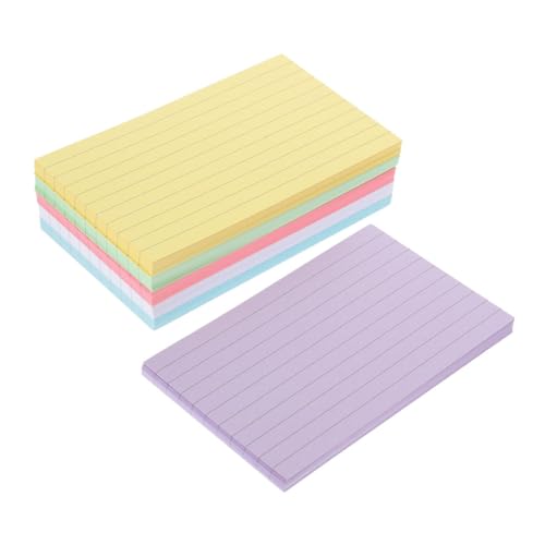 OSALADI 300 Blatt Farbige Karteikarten Led Klein Mit Flashcard Aufgabe Studieren Stichwort Ungefüttert Karteikarten Lernen Linierte Karteikarten Schule Schreibtisch Papier OSALADI 300 Blatt Farbige Karteikarten Led Klein Mit Flashcard Aufgabe Studieren Stichwort Ungefüttert Karteikarten Lernen Linierte Karteikarten Schule Schreibtisch Papier von OSALADI