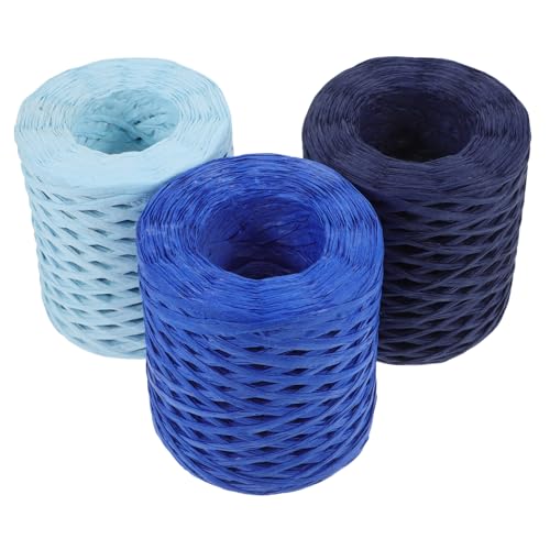 OSALADI 3Rollen Raffia Bänder Dekoratives Bastpapier Für DIY Projekte Geschenkverpackung Und Blumenstrauß Dekoration OSALADI 3Rollen Raffia Bänder Dekoratives Bastpapier Für DIY Projekte Geschenkverpackung Und Blumenstrauß Dekoration von OSALADI