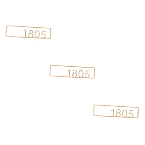 OSALADI 3st Hauszeichen Adressschilder Für Häuser Wandnummernschild Nummern-haustürschild Schwimmende Türnummern Schild Mit Türnummer Adressnummern Für Adresse Hausschild Acryl von OSALADI