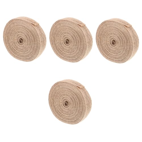 OSALADI 4 Rollen DIY Handgefertigtes Hanfseil Hochzeits Sackleinen Zuschneidbares Geschenkband Goldbesatz Zartes Geschenkband Verpackungsband Weihnachtszubehör Multifunktionsband OSALADI 4 Rollen DIY Handgefertigtes Hanfseil Hochzeits Sackleinen Zuschneidbares Geschenkband Goldbesatz Zartes Geschenkband Verpackungsband Weihnachtszubehör Multifunktionsband von OSALADI