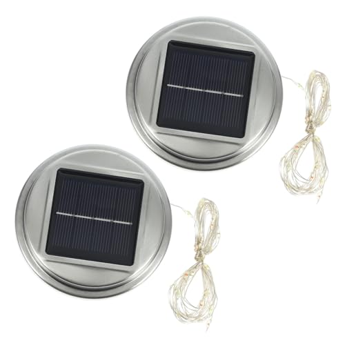 OSALADI 4 Sätze Crack-ball-lampenabdeckung Sensor Light D Akkus Wiederaufladbar Solarleuchten Für Den Garten Solarlampe Für Den Außenbereich Solar-ersatzteile Für Glas 2 Stück * 4 von OSALADI