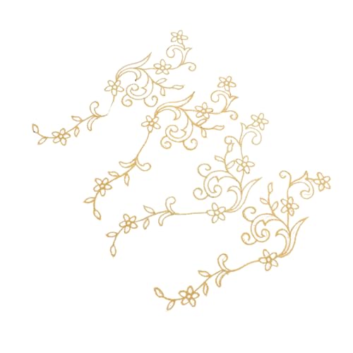 OSALADI 4 Stück Bestickte Blumen Patches Beige Aufnäher zum Aufnähen für Kleidung DIY Applikationen Nähen Reparatur Zubehör für Jeans Taschen Notizbücher OSALADI 4 Stück Bestickte Blumen Patches Beige Aufnäher zum Aufnähen für Kleidung DIY Applikationen Nähen Reparatur Zubehör für Jeans Taschen Notizbücher von OSALADI