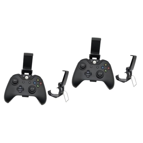 OSALADI 4 Stück Halterung für Gamepad Handyhalterung für Gaming Smartphone Halterung für Gaming einstellbar stehen für gamepad Cliphalter Gamepad-Halterung Gamepad-Ständer Black von OSALADI