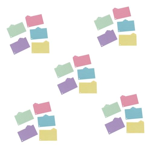 OSALADI 5 Sätze Vokabelheft Aus Notizpapier Mit Klebrig Flashcard Bunt Material Farbig Revision Rosa Ungefüttert Lehrreich Studie Wolke Student Karteikarte 125 Blätter * 5 OSALADI 5 Sätze Vokabelheft Aus Notizpapier Mit Klebrig Flashcard Bunt Material Farbig Revision Rosa Ungefüttert Lehrreich Studie Wolke Student Karteikarte 125 Blätter * 5 von OSALADI