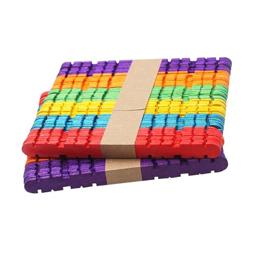 OSALADI 50 Stück Beutel Bunte Holzstäbchen Naturholz Bastelstäbe für DIY Kinderhandwerk Glatte Oberfläche Umweltfreundlich für Schule Party und Kreativprojekte OSALADI 50 Stück Beutel Bunte Holzstäbchen Naturholz Bastelstäbe für DIY Kinderhandwerk Glatte Oberfläche Umweltfreundlich für Schule Party und Kreativprojekte von OSALADI