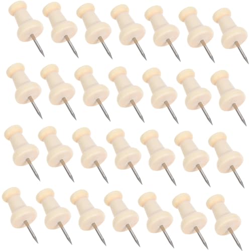 OSALADI 50 Stück Patchwork Fixing Nadel Push -Brett Stecknadeln Für Korktafel Hölzerne Reißnägel Dekorative Tacks Zubehör Für Korkplatten Stifte Daumennägel Protokoll Beige OSALADI 50 Stück Patchwork Fixing Nadel Push -Brett Stecknadeln Für Korktafel Hölzerne Reißnägel Dekorative Tacks Zubehör Für Korkplatten Stifte Daumennägel Protokoll Beige von OSALADI