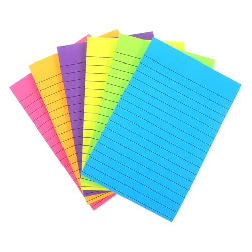 OSALADI 6 Fluoreszierende Haftnotizen Form tragbar Bücher klebrig Erwachsene selbstklebende Notizblöcke Büro-Notizblöcke Klebe-Power-Notizblöcke farbige Karteikarten Papier OSALADI 6 Fluoreszierende Haftnotizen Form tragbar Bücher klebrig Erwachsene selbstklebende Notizblöcke Büro-Notizblöcke Klebe-Power-Notizblöcke farbige Karteikarten Papier von OSALADI