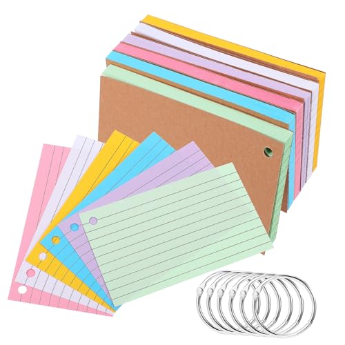 OSALADI 6 Stück Loseblatt-kreisbuch Farbig Ring Registerkarten Flashcard Klassenzimmer Karteikarten Vokabelnotizblock Rosa Regiert Schule Klein Gestanzt Studie Für Papier OSALADI 6 Stück Loseblatt-kreisbuch Farbig Ring Registerkarten Flashcard Klassenzimmer Karteikarten Vokabelnotizblock Rosa Regiert Schule Klein Gestanzt Studie Für Papier von OSALADI