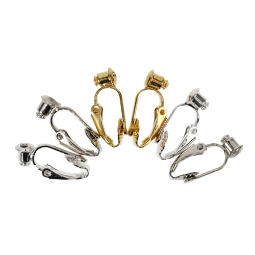 OSALADI 6 Stück Ohrring-Konverter Clip- nicht Ohrhaken für die Schmuckherstellung durchbohrte Ohrringe zum Anclipsen umwandeln Ohrringbasis Ohrring DIY Teile Kupfer OSALADI 6 Stück Ohrring-Konverter Clip- nicht Ohrhaken für die Schmuckherstellung durchbohrte Ohrringe zum Anclipsen umwandeln Ohrringbasis Ohrring DIY Teile Kupfer von OSALADI