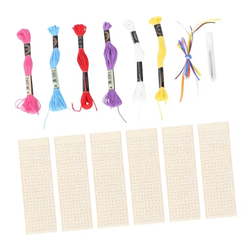 OSALADI 6 Stück Teiliges Holz Stickset für Diy Lesezeichen Rechteckiges Kreuzstich Kit Holz Handwerk für Anfänger Vielseitig Einsetzbar Weihnachtsdekoration für Projekte OSALADI 6 Stück Teiliges Holz Stickset für Diy Lesezeichen Rechteckiges Kreuzstich Kit Holz Handwerk für Anfänger Vielseitig Einsetzbar Weihnachtsdekoration für Projekte von OSALADI
