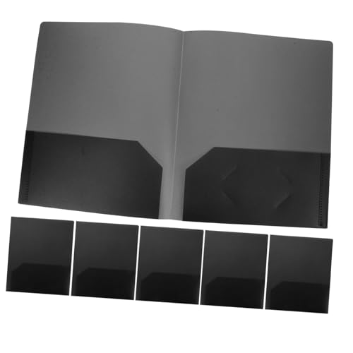 OSALADI 6 Stück a4 Ordner Taschenordner aus Kunststoff ästhetische Mappen Schulmaterial Gymnasium College-Schulbedarf Papierordner Taschenmappen Kunststoff Black OSALADI 6 Stück a4 Ordner Taschenordner aus Kunststoff ästhetische Mappen Schulmaterial Gymnasium College-Schulbedarf Papierordner Taschenmappen Kunststoff Black von OSALADI