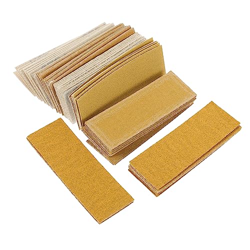 OSALADI 60 Blatt Sandpapier schleifpapier sanding paper Trockenbau Schleifen oszillierendes Schleifpad Schleifscheiben Schleifer Schleifblöcke Fortschrittliche Beschichtung Yellow von OSALADI