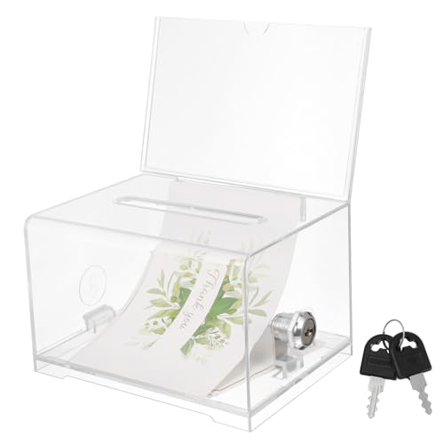 OSALADI Acryl Spendenbox Vorschlagsbox für Visitenkarten Transparente Sammelbox für Büro Ausstellung Hotel und Veranstaltungen Robuste Langlebige Aufbewahrungsbox Modernem Design OSALADI Acryl Spendenbox Vorschlagsbox für Visitenkarten Transparente Sammelbox für Büro Ausstellung Hotel und Veranstaltungen Robuste Langlebige Aufbewahrungsbox Modernem Design von OSALADI