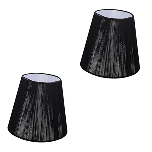 OSALADI Aufstecken 2Pcs Stilvolles Tuch Licht Dekoration Dekorativ Hotel Einzigartige Abdeckungen Kerze Kreative Trommel Nordisch Glühbirne Kandelaber Kunst Modern Stil Schattierungen Bar von OSALADI