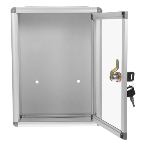 OSALADI Briefkasten für Vorschläge Wandmontierte Abschließbare Box Korrosionsbeständig Moderne Transparente Aufbewahrungslösung für Büro OSALADI Briefkasten für Vorschläge Wandmontierte Abschließbare Box Korrosionsbeständig Moderne Transparente Aufbewahrungslösung für Büro von OSALADI