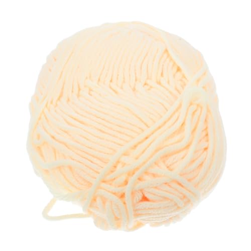 OSALADI Chunky Milch Baumwollgarn Weiches Handstrickgarn für Pullover Schals Mützen für Häkeln und DIY Projekte Beige Gelb OSALADI Chunky Milch Baumwollgarn Weiches Handstrickgarn für Pullover Schals Mützen für Häkeln und DIY Projekte Beige Gelb von OSALADI