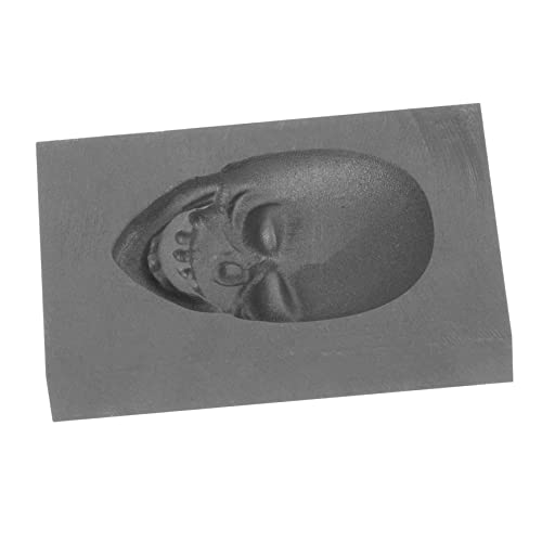 OSALADI Graphit Gussform Schädelkopf Form Hochdicht Diy Gussform Ingot Form für Gold Silber Kupfer Schmelzen Labor Wissenschaft Unterricht OSALADI Graphit Gussform Schädelkopf Form Hochdicht Diy Gussform Ingot Form für Gold Silber Kupfer Schmelzen Labor Wissenschaft Unterricht von OSALADI