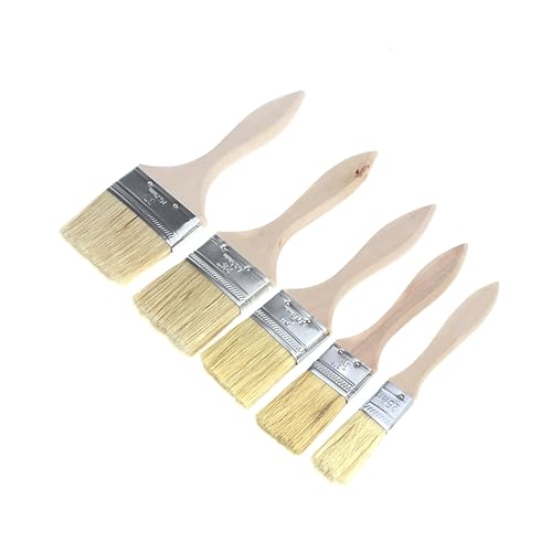 OSALADI Groß 5st Pinselset Reinigungs Mi Pinsel Für Die Leinwandmalerei Pinsel Masse Pelikan Pinsel Pinselreiniger Malwerkzeug Grill-kit Borsten Aquarellpinsel Stühle Einstellen Holzgriff von OSALADI