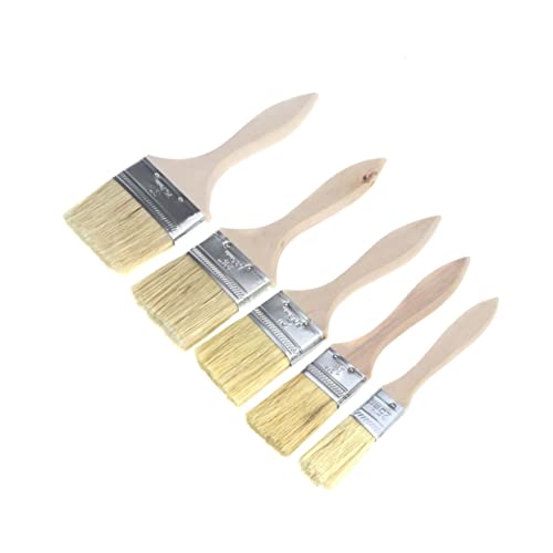 OSALADI Groß 5st Pinselset Reinigungs Mi Pinsel Für Die Leinwandmalerei Pinsel Masse Pelikan Pinsel Pinselreiniger Malwerkzeug Grill-kit Borsten Aquarellpinsel Stühle Einstellen Holzgriff von OSALADI