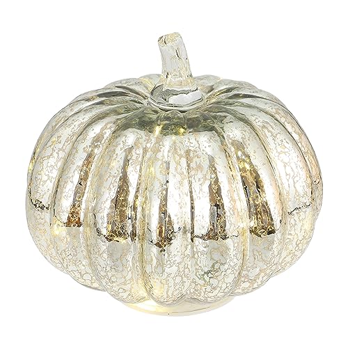 OSALADI Halloween-Glas-led Leuchtet Jack-o-Laterne Gefälschter Kürbislampentisch Tischdekoration Im Freien Halloween Kürbis Dekorationen Kürbis-led-Lampe Herbstdeko LEDs Blinkt Kind Puppe von OSALADI