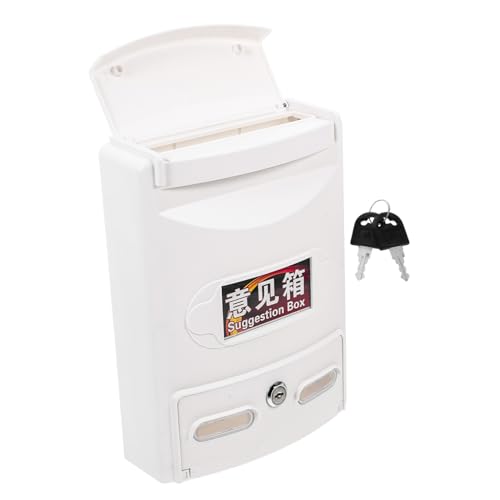 OSALADI Kasten Wasserdichte Kommentarbox Büroorganisation Gebetsboxen Tombolaboxen mit Schlitz Briefkästen im Klassenzimmer gesperrtes Postfach Wahlurnen Dropbox Abs Weiß OSALADI Kasten Wasserdichte Kommentarbox Büroorganisation Gebetsboxen Tombolaboxen mit Schlitz Briefkästen im Klassenzimmer gesperrtes Postfach Wahlurnen Dropbox Abs Weiß von OSALADI