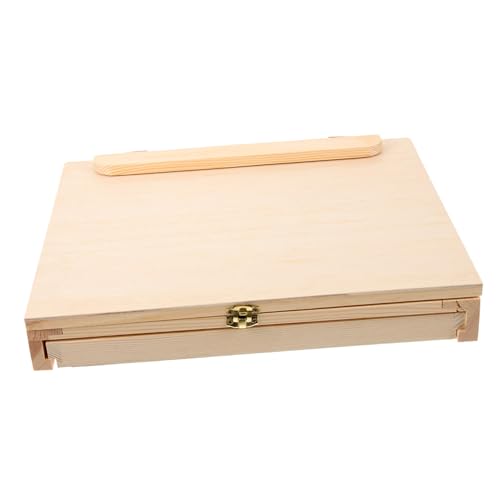 OSALADI Leichter Holz Skizzenboard mit Schublade Tragbares Malbrett Langlebigem Kiefernholz Zeichenbrett für Zeichnen und Malen zu Hause und Unterwegs OSALADI Leichter Holz Skizzenboard mit Schublade Tragbares Malbrett Langlebigem Kiefernholz Zeichenbrett für Zeichnen und Malen zu Hause und Unterwegs von OSALADI