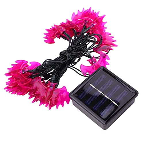 OSALADI Outdoor-Dekor 20 Saiten Solar-Fledermaus-Lichterkette Led-Deko-Lichterkette Außen-Lichterkette Innenbeleuchtung Für Dekoration Gruselige Halloween-Dekoration Led-Halloween-Lichter von OSALADI