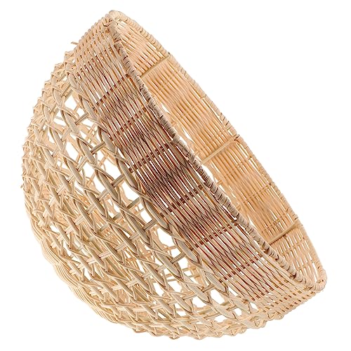 OSALADI Rattan-pendelleuchtenschirm Rattan-gewebter Lampenschirm Für Dekorative Deckenlampe Ersatz-lampenschirm Für Die Dekoration Zu Hause Oder Im Büro von OSALADI