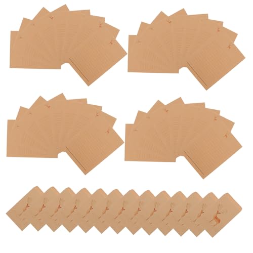 OSALADI Retro -Umschlagbuchstabenpapier Set Schreibwaren Gruß kleine Umschläge Post groß Vintage -Papier Vintage Stationery Paper Pergamentpapier zum Schreiben Brief Brown OSALADI Retro -Umschlagbuchstabenpapier Set Schreibwaren Gruß kleine Umschläge Post groß Vintage -Papier Vintage Stationery Paper Pergamentpapier zum Schreiben Brief Brown von OSALADI