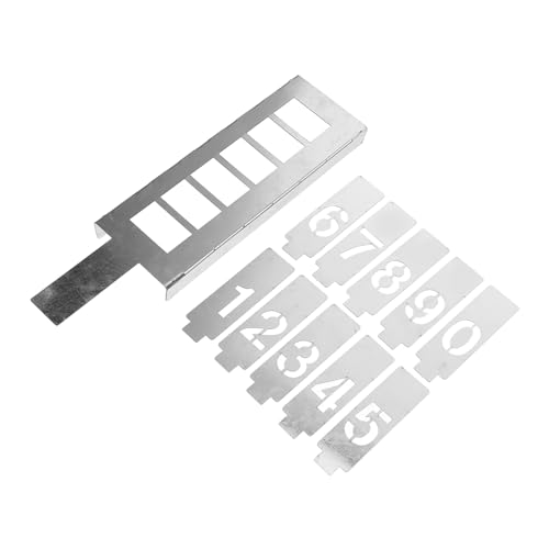 OSALADI Zahlenschablonen Zum Malen 1 Set Ausgehöhlte Zahlenvorlage Digitale Diy-Schablonen Adressnummern-Malvorlagen Metallzeichnung Malschablonen von OSALADI