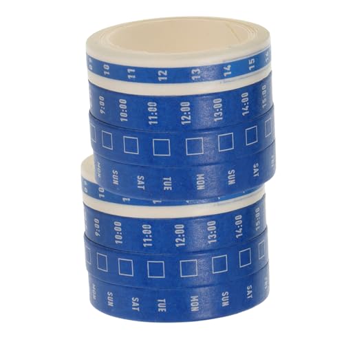 OSALADI Zeitmanagement Klebebänder DIY Washi Tape Set Für Scrapbooking Und Planung Bunte Dekorative Aufkleber Für Effektive Zeitplanung Zufällige Farben von OSALADI