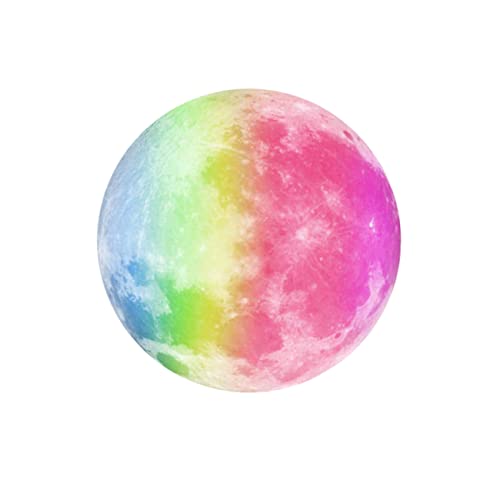 OSALADI 30cm Mond Aufkleber Decals Pvc Aufkleber für Schlafzimmer Regenbogen Mond Geformt Aufkleber von OSALADI