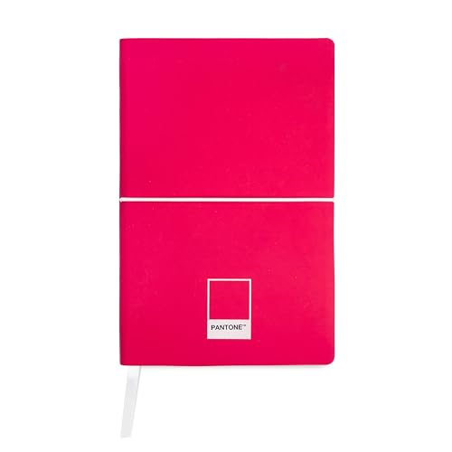 PANTONE™ Urban - Notizbuch 13x20 für Back to School mit 192 Linierte Seiten, Soft Touch und Elastischer Flexibler Einband, Kalender + Lesezeichen und Innentasche für Schreibwaren und Briefpapier von OSAMA