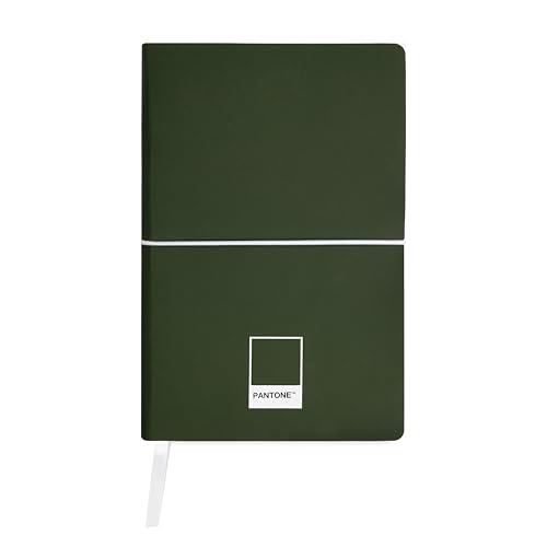 PANTONE™ Urban - Notizbuch 13x20 für Back to School mit 192 Linierte Seiten, Soft Touch und Elastischer Flexibler Einband, Kalender + Lesezeichen und Innentasche für Schreibwaren und Briefpapier von OSAMA