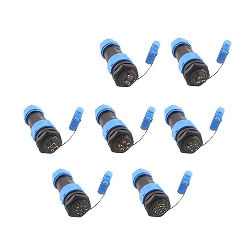 T&I IP68 waterproof aviation plug socket circular rear nut connector 2 3 4 5 7 9 12 pin SP21 butt connector OSBCMZGE(SP21-5P) von OSBCMZGE