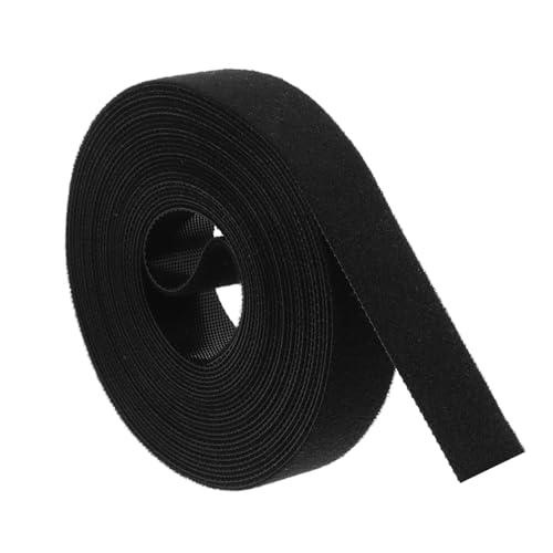 OSOLADY 1 Rolle Kabelbinder mit kabel befestigen kabel organisieren Haken u Drahthalter für Kabel Bausatz klebeband Spanngurt Schnurband Befestigungsbänder Polyester Black von OSOLADY