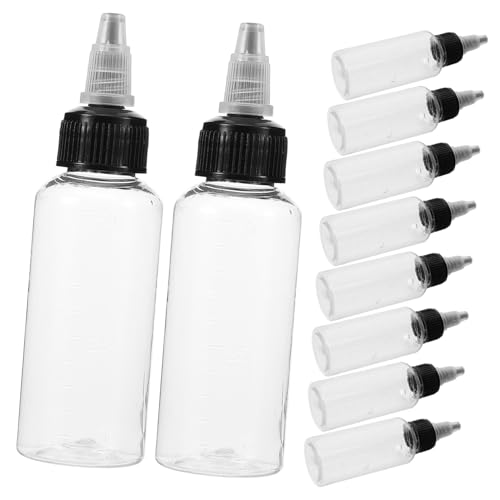 OSOLADY 10St Lösungsmittel Flasche Farbspritzflaschen Pumpe hydro Airbrush gewürzflaschen sprühlanze farbpalette leere Farbportionsflasche Spender für Farbflaschen Plastik Transparent von OSOLADY